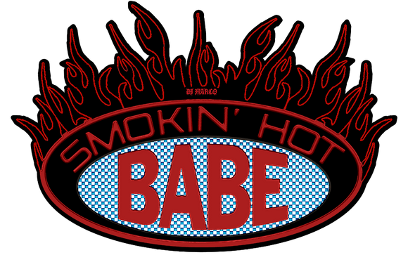 SMOKIN' HOT BABE STICKER